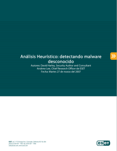 Análisis Heurístico: detectando malware desconocido
