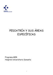 Pediatría y áreas específicas