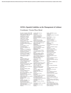 GEMA (Spanish Guideline on the Management of Asthma
