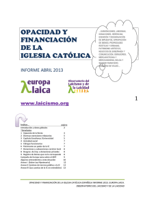 Financiación iglesia católica 2013