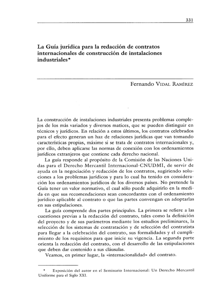 La Gu A Jur Dica Para La Redacci N De Contratos Internacionales De