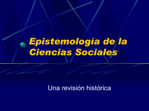 Epistemología de la Ciencias Sociales