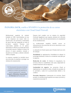 PANAMA JACK, confía a SPAMINA la protección de su correo