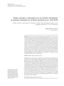 Redes sociales y parentesco en la Castilla meridional: el sistema
