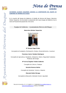 15-06-2015 Equipo de Gobierno – Ayuntamiento Herrera del Duque