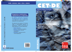 CET-DE, Cuestionario Estructural Tetradimensional para la Depresión