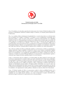 Partido Socialista de Chile Declaración de Principios del P. S. de