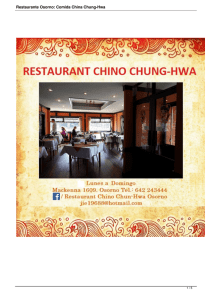 Restaurante Osorno: Comida China Chung-Hwa