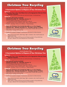 Christmas Tree Recycling Christmas Tree Recycling