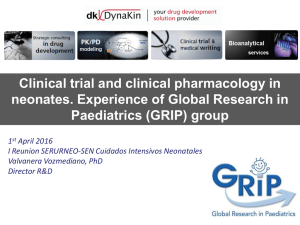 Clinical trial and clinical pharmacology in neonates