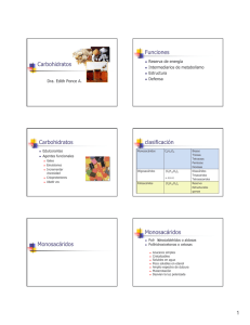 Carbohidratos Funciones Carbohidratos clasificación