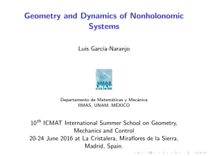Geometry and Dynamics of Nonholonomic Systems