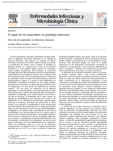 El papel de los anaerobios en patología infecciosa