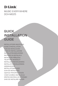 quick installation guide - D-Link