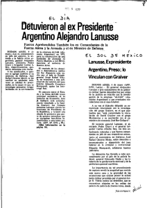 EL DIA 19770505 Detuvieron al ex presidente Argentino Alejandro