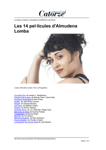 Les 14 pel·lícules d`Almudena Lomba