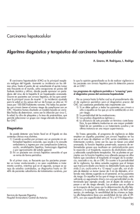 Algoritmo diagnóstico y terapéutico del carcinoma hepatocelular