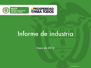 Informe de industria enero de 2014