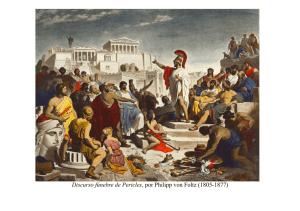 Discurso fúnebre de Pericles, por Philipp von Foltz (1805