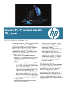 Business PC HP Compaq dx2300 Microtorre