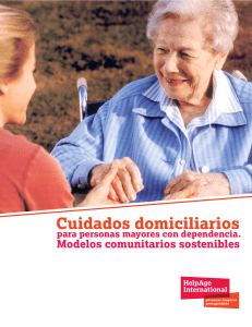 Cuidados domiciliarios para personas mayores con dependencia