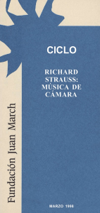 RICHARD STRAUSS: MÚSICA DE CÁMARA