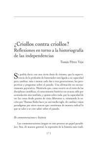 ¿Criollos contra criollos? - Fundación José Ortega y Gasset