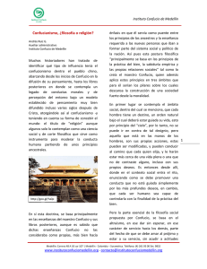 Confucianismo - Instituto Confucio Medellín