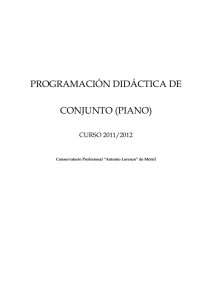 programación didáctica de conjunto (piano)