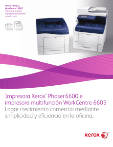 Impresora Xerox® Phaser 6600 e impresora multifunción