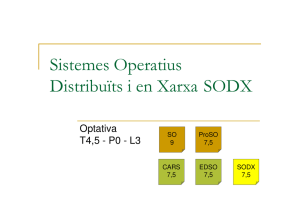 Sistemes Operatius Distribuits i en Xarxa