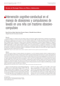 Intervención cognitivo-conductual en el manejo de obsesiones y