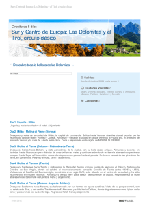 Sur y Centro de Europa: Las Dolomitas y el Tirol