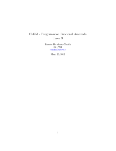 CI4251 - Programación Funcional Avanzada Tarea 3