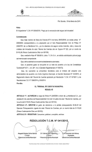 0 - Tribunal de Cuentas Municipal – Municipio de Rio Grande
