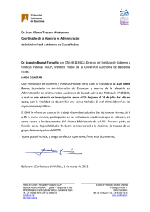 Carta invitacion Luis Saenz