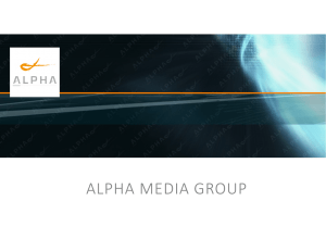 presentación - Alpha Media Group