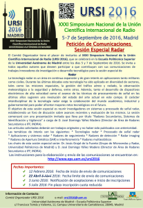 Radar - RFCAS - Universidad Autónoma de Madrid