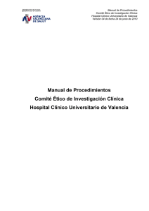 Manual de Procedimientos Comité Ético de Investigación Clínica
