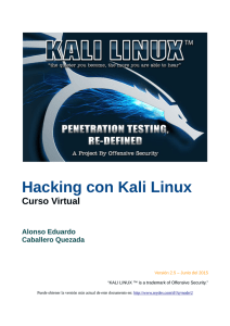 Hacking con Kali Linux - Alonso Caballero Quezada / ReYDeS
