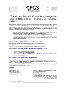 convenio panama italia - Italianos Residencia en Panama