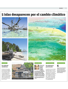 5 islas desaparecen por el cambio climático