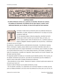 CAPÍTULO XXXIV El califa Al-Motacen ofrece oro y palacios al