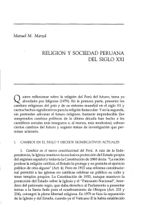 religion y sociedad peruana del siglo xxi