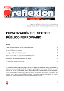 privatización del sector público ferroviario - In