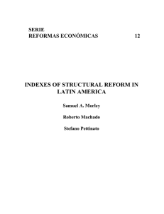 Indexes of structural reform in Latin America