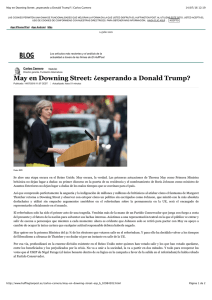 May en Downing Street: ¿esperando a Donald Trump? | Carlos