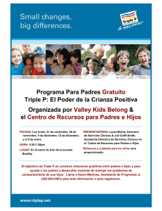 Programa Para Padres Gratuito Triple P: El Poder de la Crianza