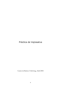 Práctica de Vajrasatva - Centro Nagarjuna Valencia