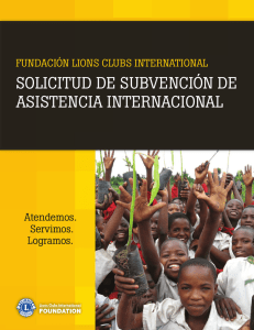Solicitud de subvención de asistencia internacional (IAG)